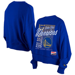 Golden State Warriors Women's Boxy Throwback Mineral Wash Sweatshirt sale - Royal shop