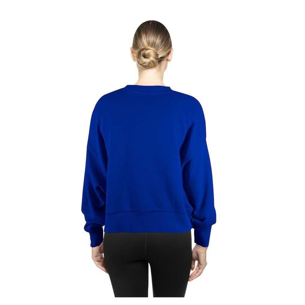 Golden State Warriors Women's Boxy Throwback Mineral Wash Sweatshirt sale - Royal shop