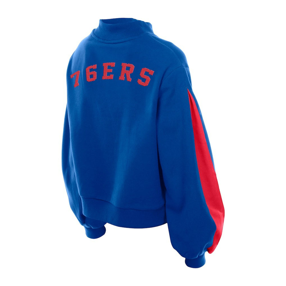Philadelphia 76ers Women's Sport Night Balloon Sleeves Sweatshirt sale - Royal online