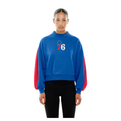Philadelphia 76ers Women's Sport Night Balloon Sleeves Sweatshirt sale - Royal online