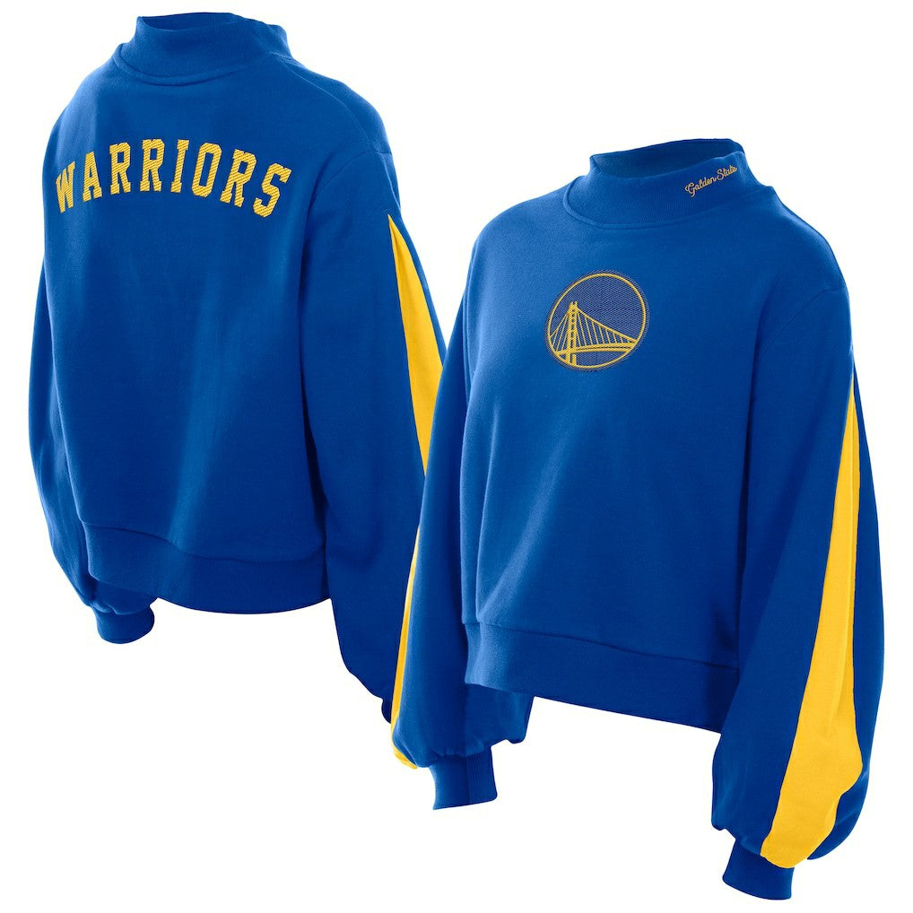 Golden State Warriors Women's Sport Night Balloon Sleeves Sweatshirt sale - Royal discount