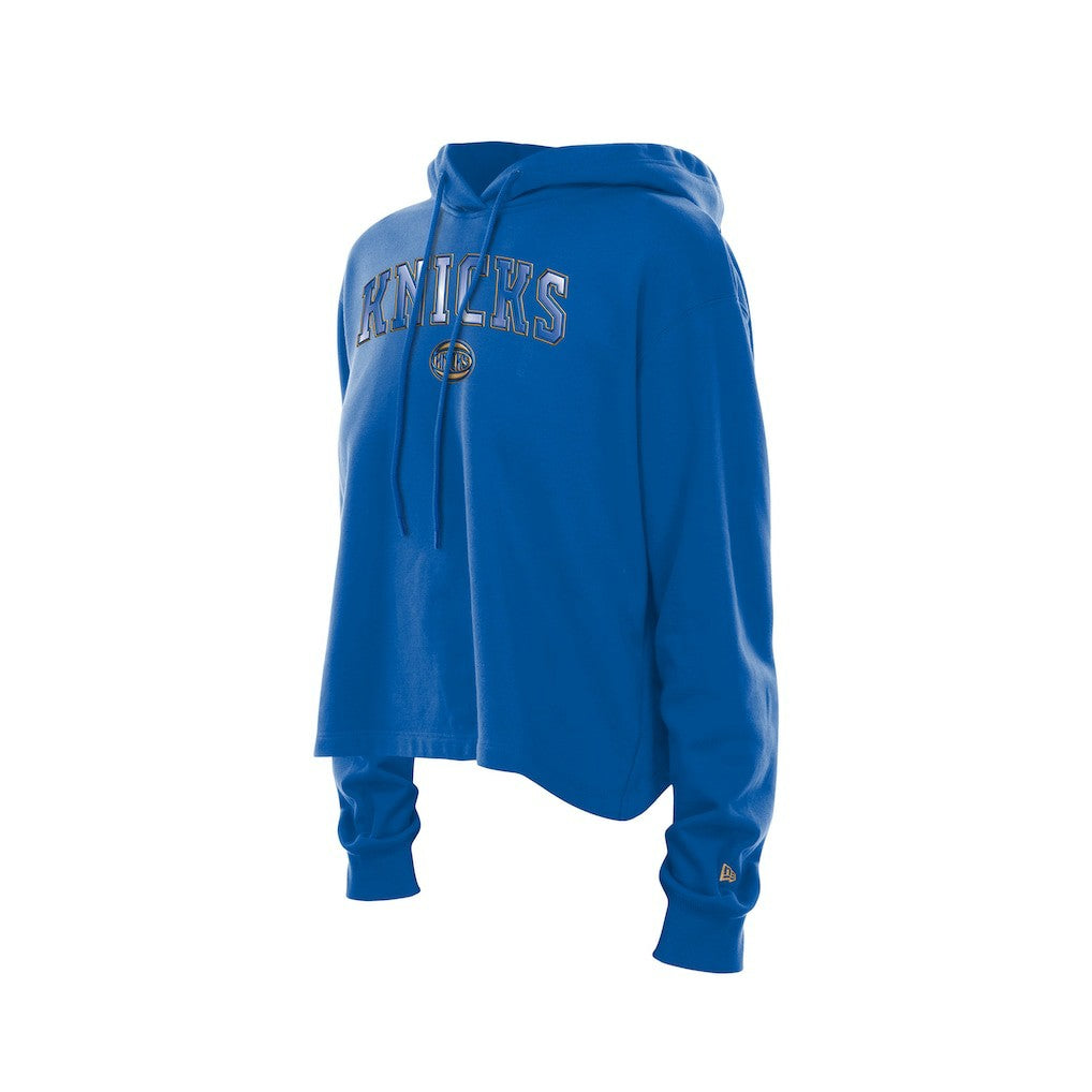 New York Knicks Women's Glam Game Open Back Hoodie - Blue on sale