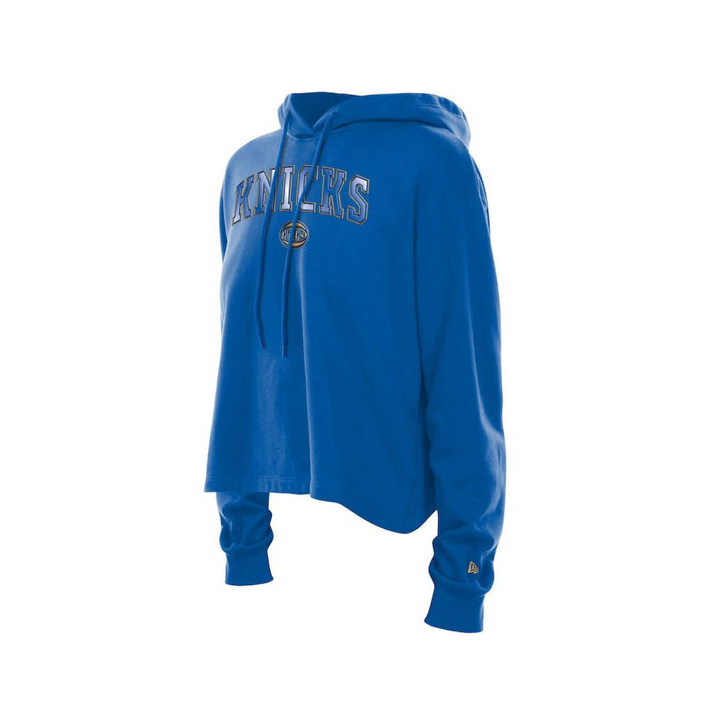 New York Knicks Women's Glam Game Open Back Hoodie - Blue on sale