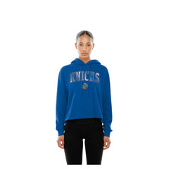 New York Knicks Women's Glam Game Open Back Hoodie - Blue on sale