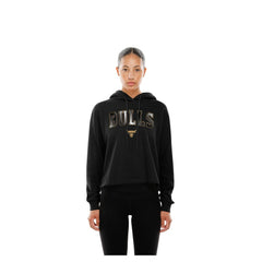 Chicago Bulls Women's Glam Game Open Back Hoodie - Black outlet