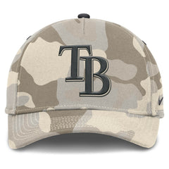 Tampa Bay Rays Camo Pack Rise Adjustable Hat Natural