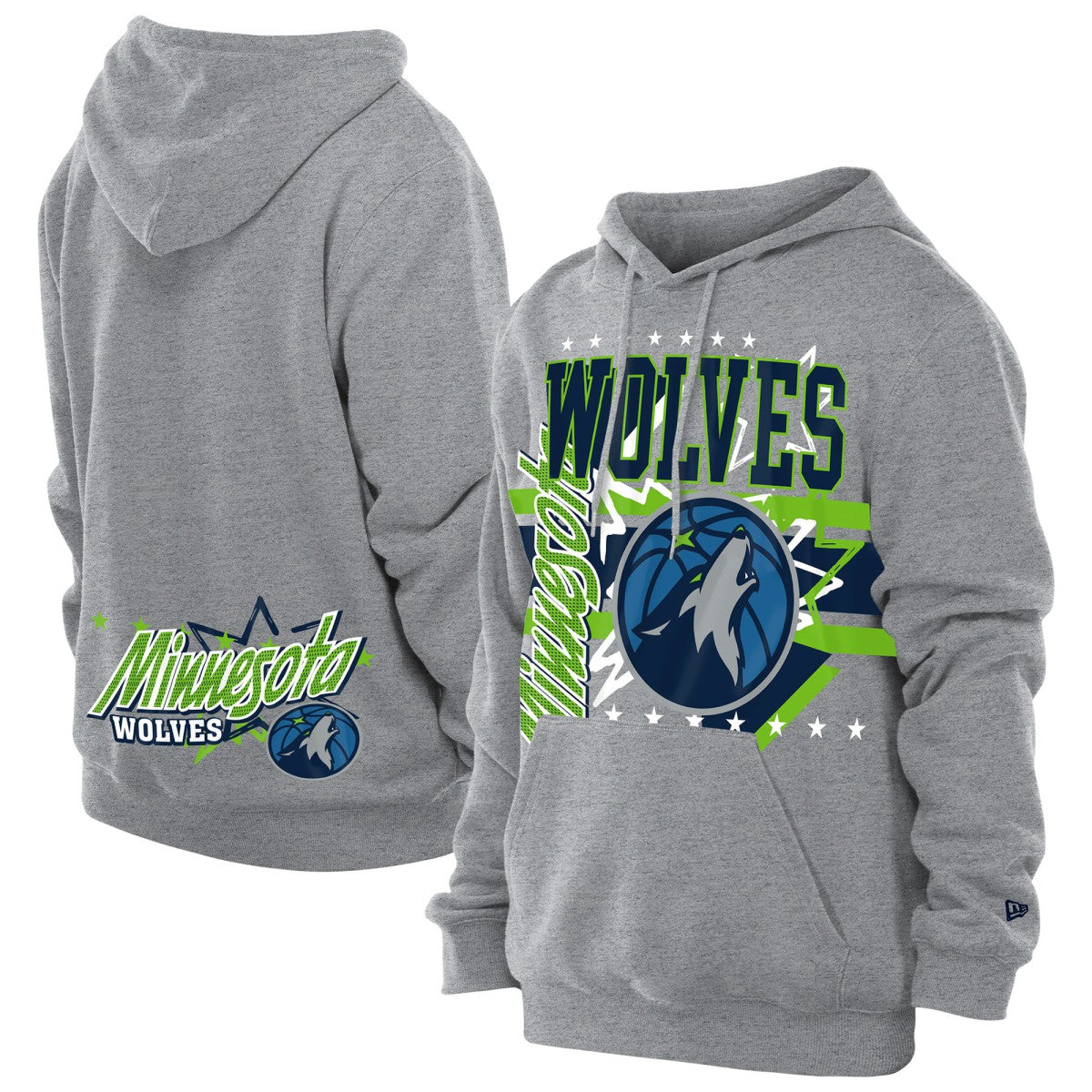 Minnesota Timberwolves Injection Sport Classics Fleece Hoodie - Heather Gray for sale