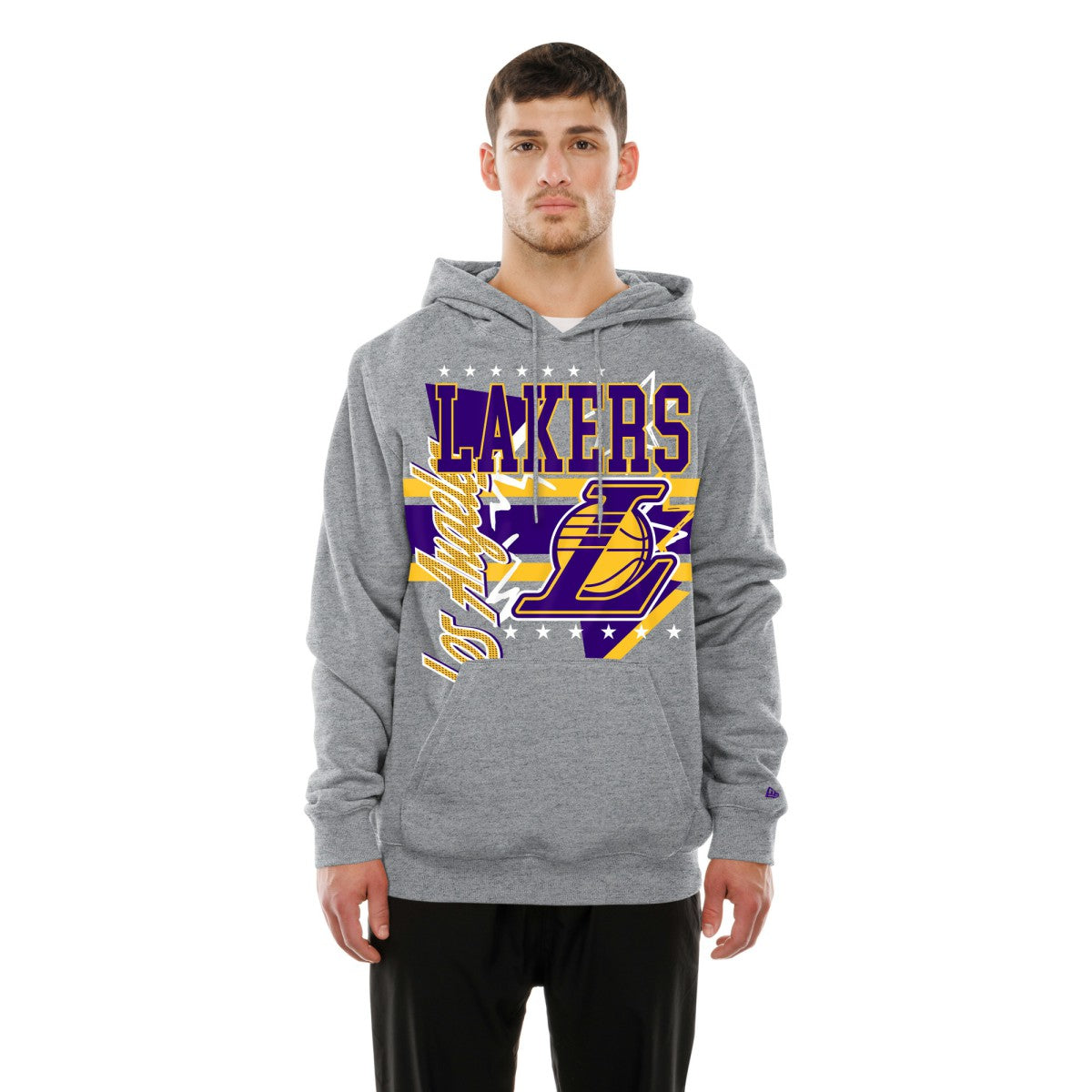 Los Angeles Lakers Injection Sport Classics Fleece Hoodie - Heather Gray for sale