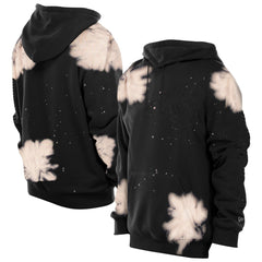 New York Knicks Injection Bleached Out Raw Edge Hoodie - Black cheap