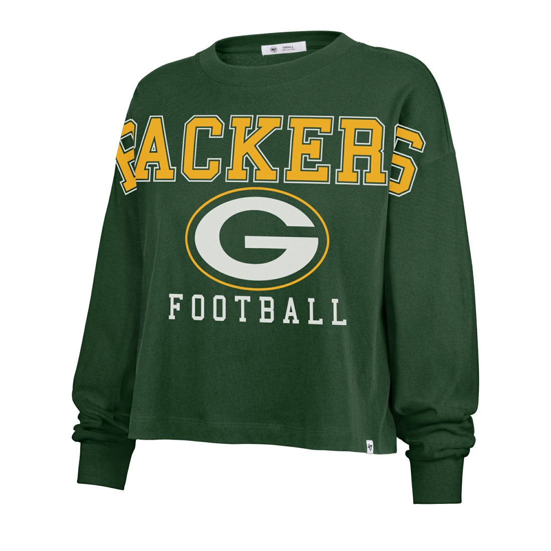 Green Bay Packers '47 Women's Outreach City Oversized Long Sleeve T-Shirt - Green outlet