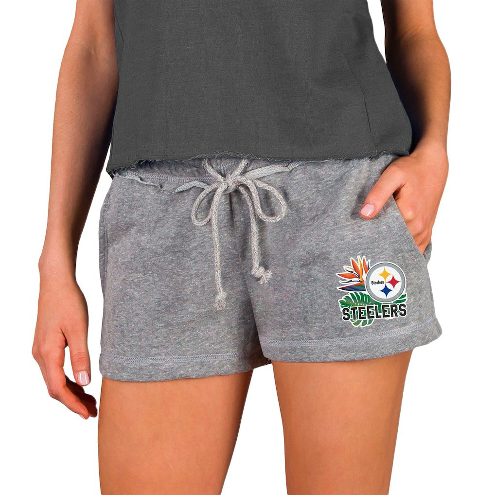 Pittsburgh Steelers Concepts Sport Women's Mainstream Terry Shorts - Gray sale