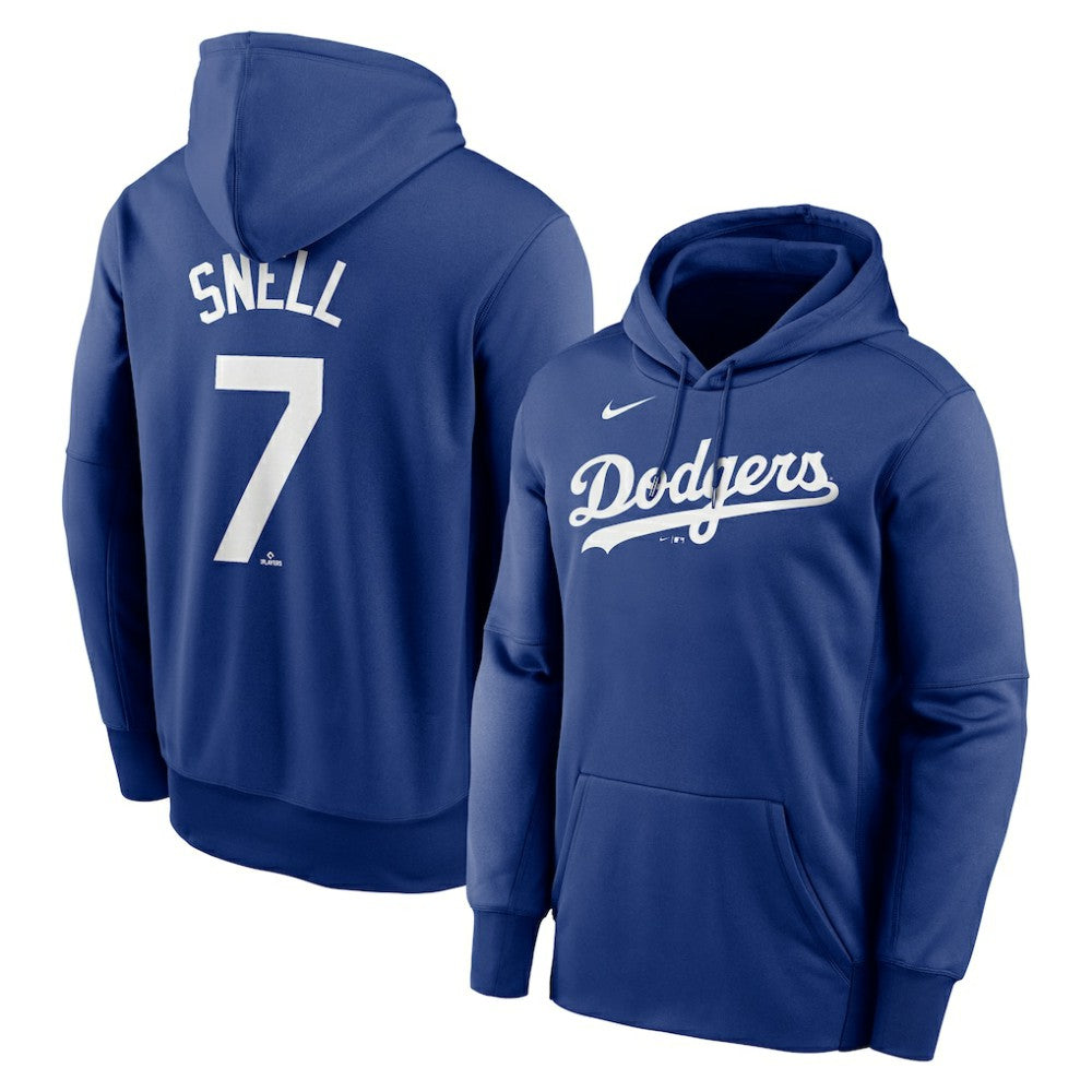 Blake Snell Los Angeles Dodgers Player Name & Number Hoodie Blue