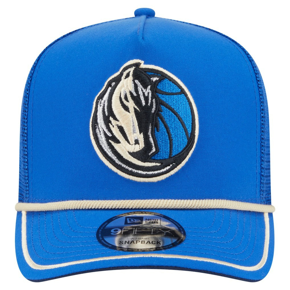 Dallas Mavericks Vintage Team Rope A-Frame 9FIFTY Snapback Hat sale - Blue online