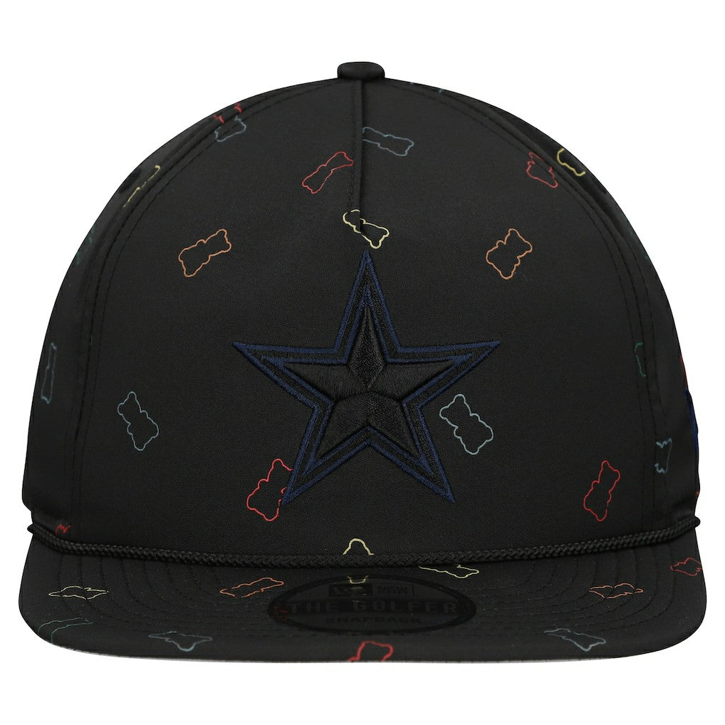 Dallas Cowboys New Era Gummy Golfer Snapback Hat - Black cheap