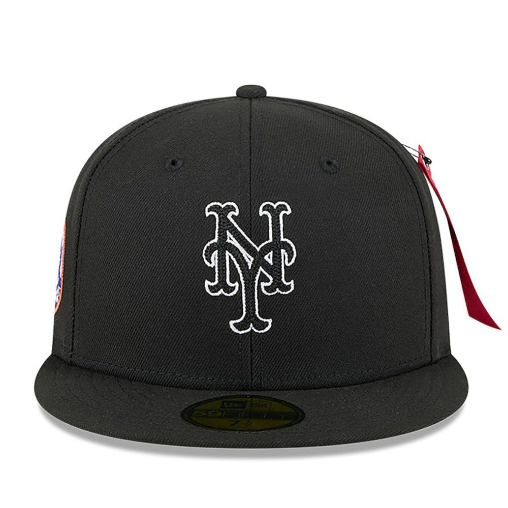 New York Mets x Alpha Industries 59FIFTY Fitted Hat Black