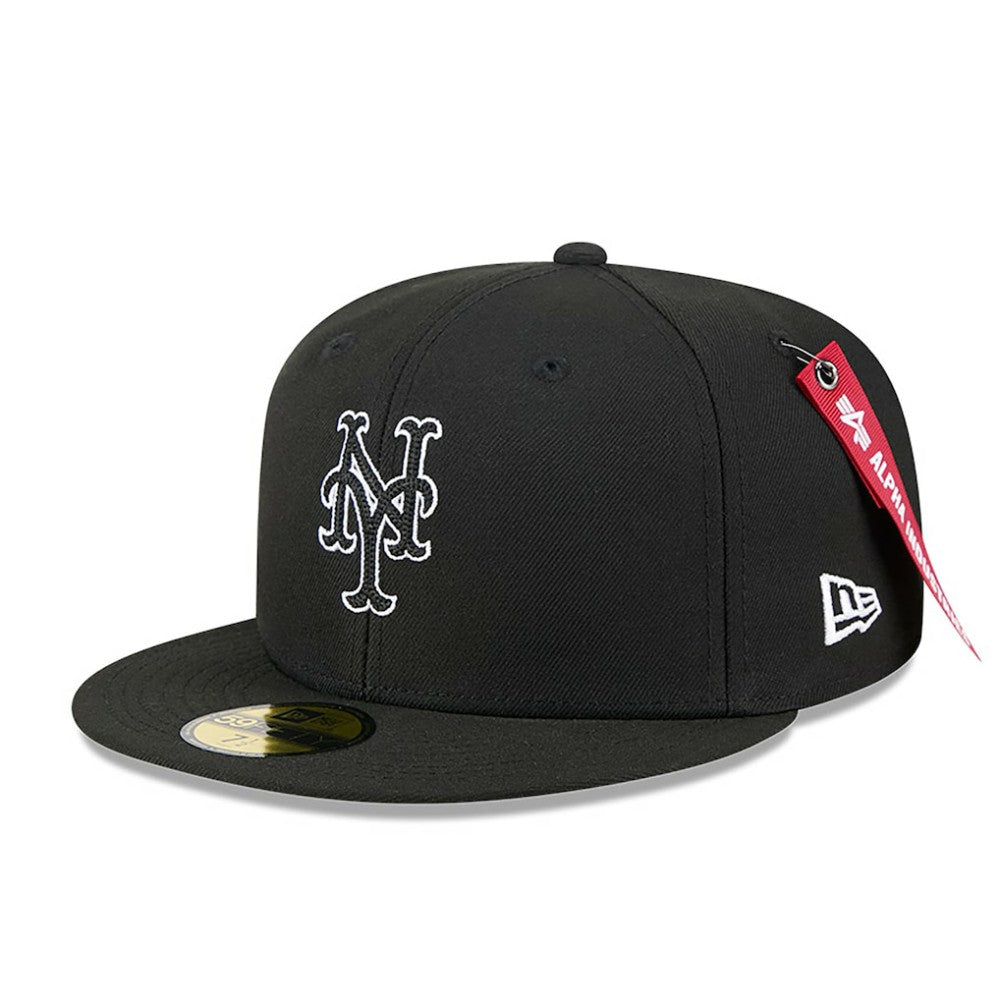 New York Mets x Alpha Industries 59FIFTY Fitted Hat Black