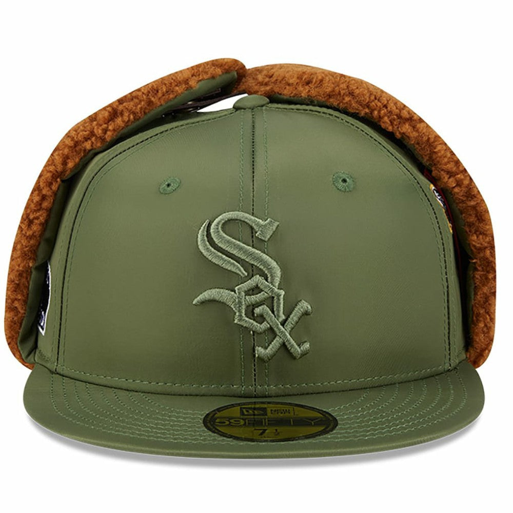Chicago White Sox x Alpha Industries Dog Ear 59FIFTY Fitted Hat Olive
