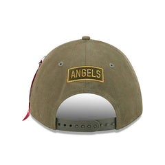Los Angeles Angels x Alpha Industries A-Frame 9FORTY Adjustable Hat Olive