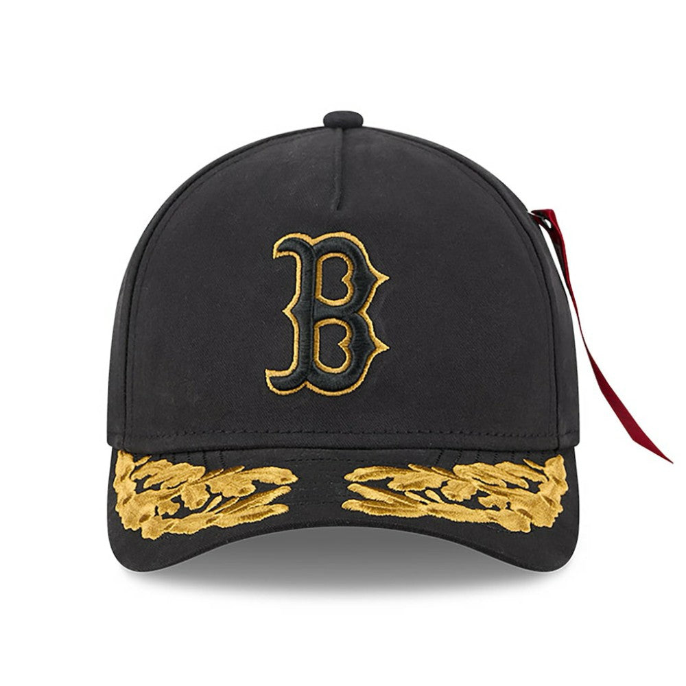 Boston Red Sox x Alpha Industries A-Frame 9FORTY Adjustable Hat Black
