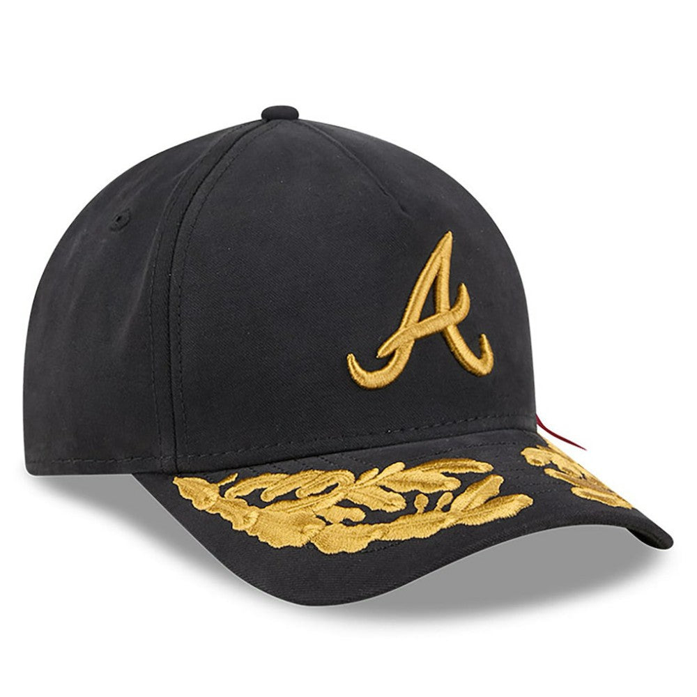 Atlanta Braves x Alpha Industries A-Frame 9FORTY Adjustable Hat Black