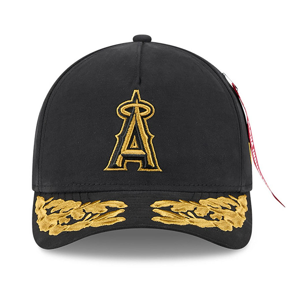 Los Angeles Angels x Alpha Industries A-Frame 9FORTY Adjustable Hat Black