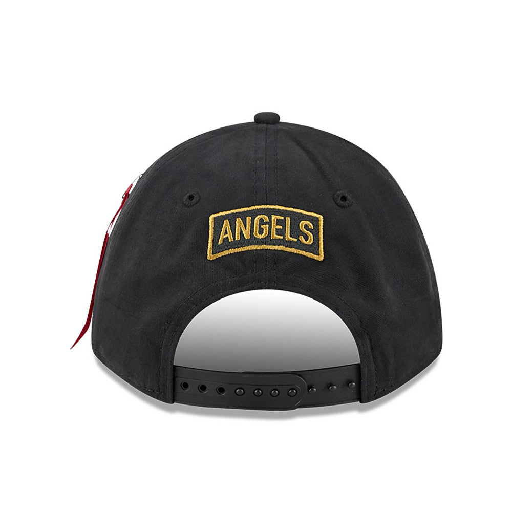 Los Angeles Angels x Alpha Industries A-Frame 9FORTY Adjustable Hat Black