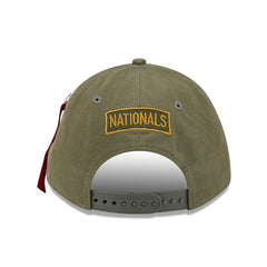 Washington Nationals x Alpha Industries A-Frame 9FORTY Adjustable Hat Olive