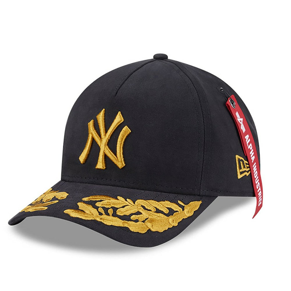 New York Yankees x Alpha Industries A-Frame 9FORTY Adjustable Hat Black