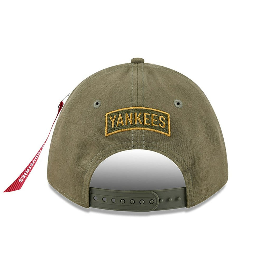 New York Yankees x Alpha Industries A-Frame 9FORTY Adjustable Hat Olive