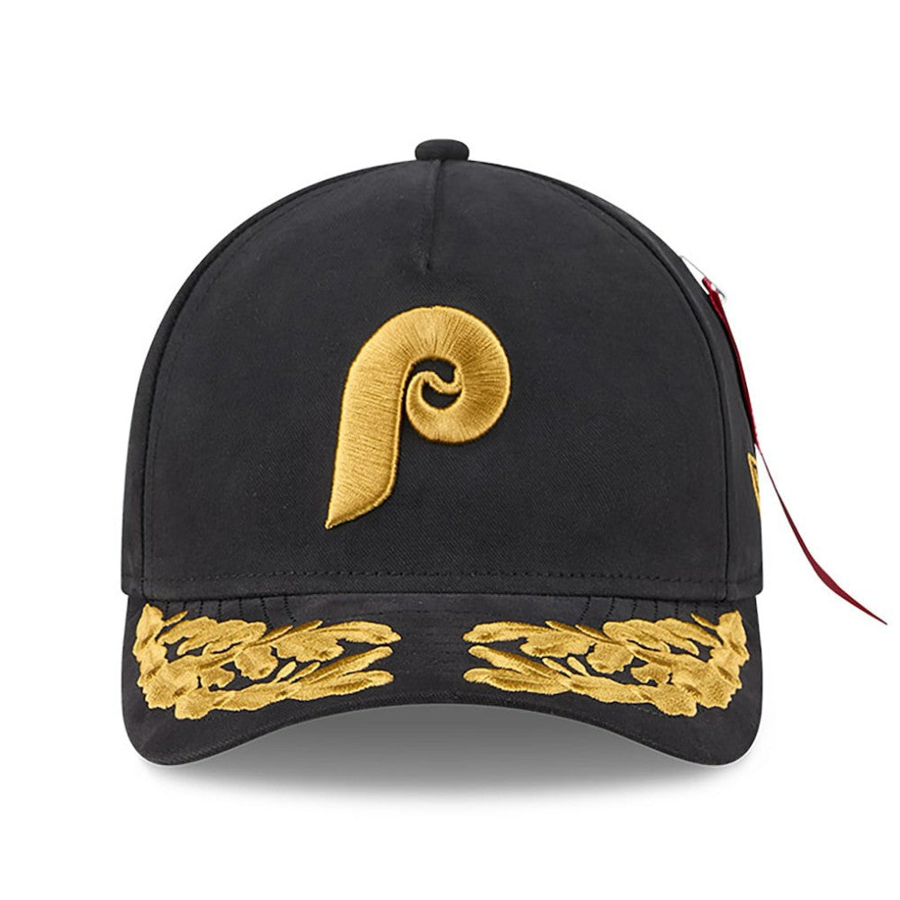 Philadelphia Phillies x Alpha Industries A-Frame 9FORTY Adjustable Hat Black