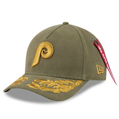 Philadelphia Phillies x Alpha Industries A-Frame 9FORTY Adjustable Hat Olive
