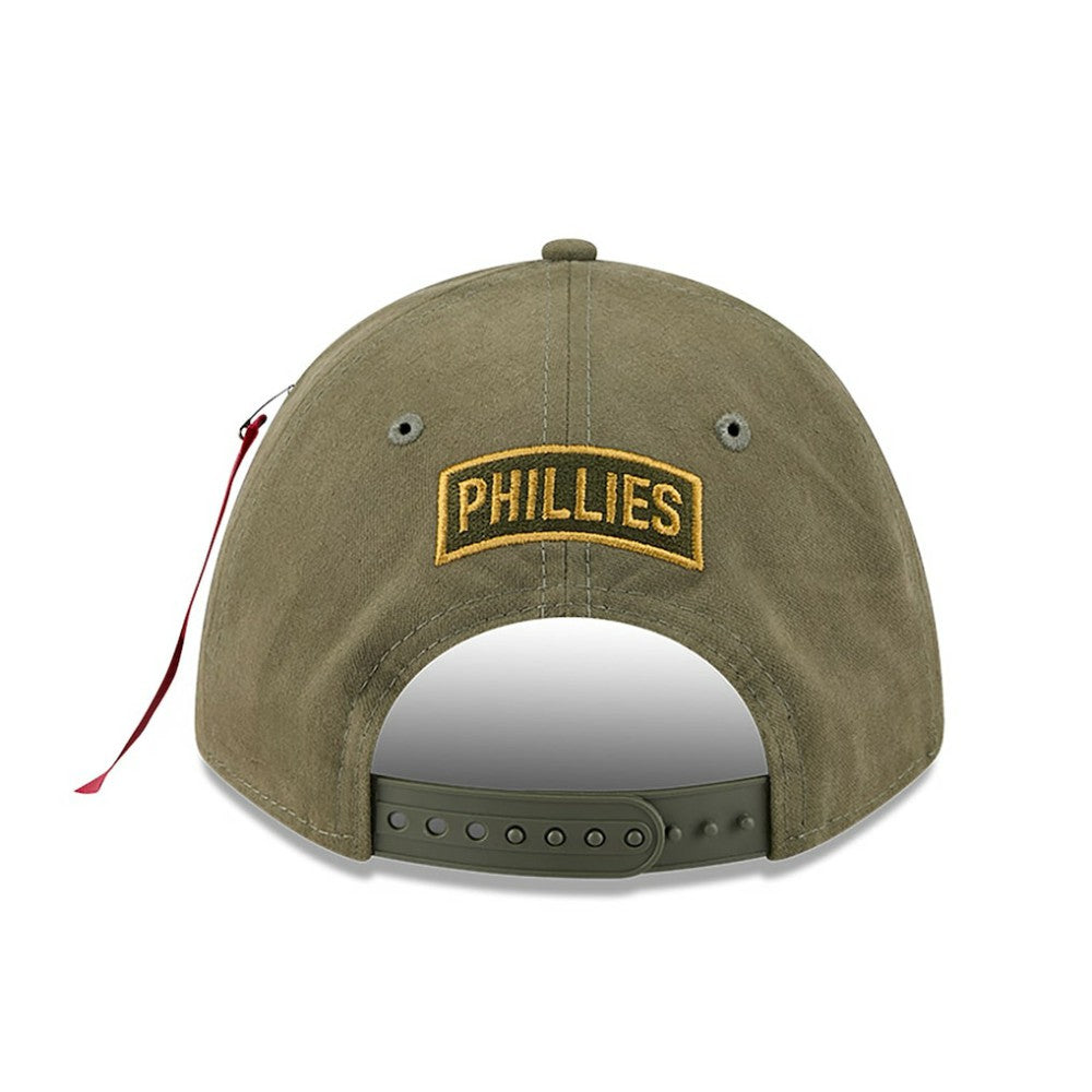 Philadelphia Phillies x Alpha Industries A-Frame 9FORTY Adjustable Hat Olive