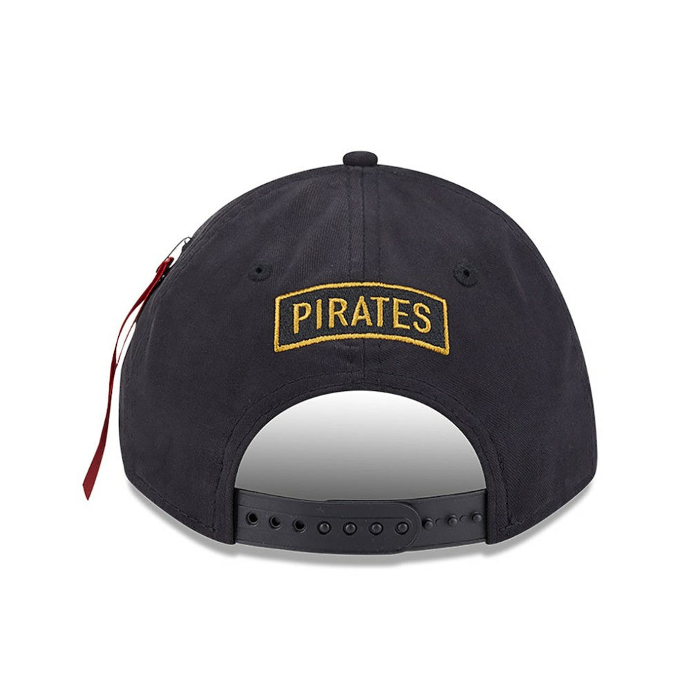 Pittsburgh Pirates x Alpha Industries A-Frame 9FORTY Adjustable Hat Black