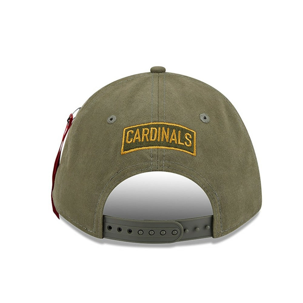 St. Louis Cardinals x Alpha Industries A-Frame 9FORTY Adjustable Hat Olive