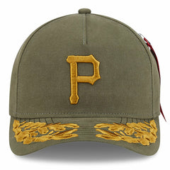 Pittsburgh Pirates x Alpha Industries A-Frame 9FORTY Adjustable Hat Olive