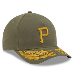 Pittsburgh Pirates x Alpha Industries A-Frame 9FORTY Adjustable Hat Olive