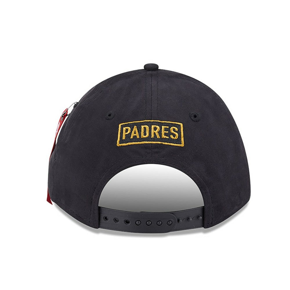 San Diego Padres x Alpha Industries A-Frame 9FORTY Adjustable Hat Black