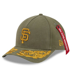 San Francisco Giants x Alpha Industries A-Frame 9FORTY Adjustable Hat Olive