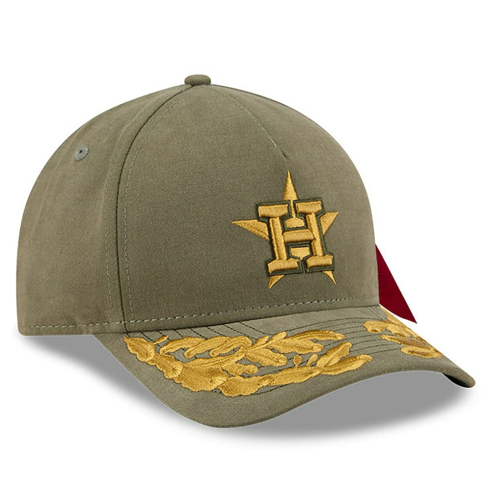 Houston Astros x Alpha Industries A-Frame 9FORTY Adjustable Hat Olive