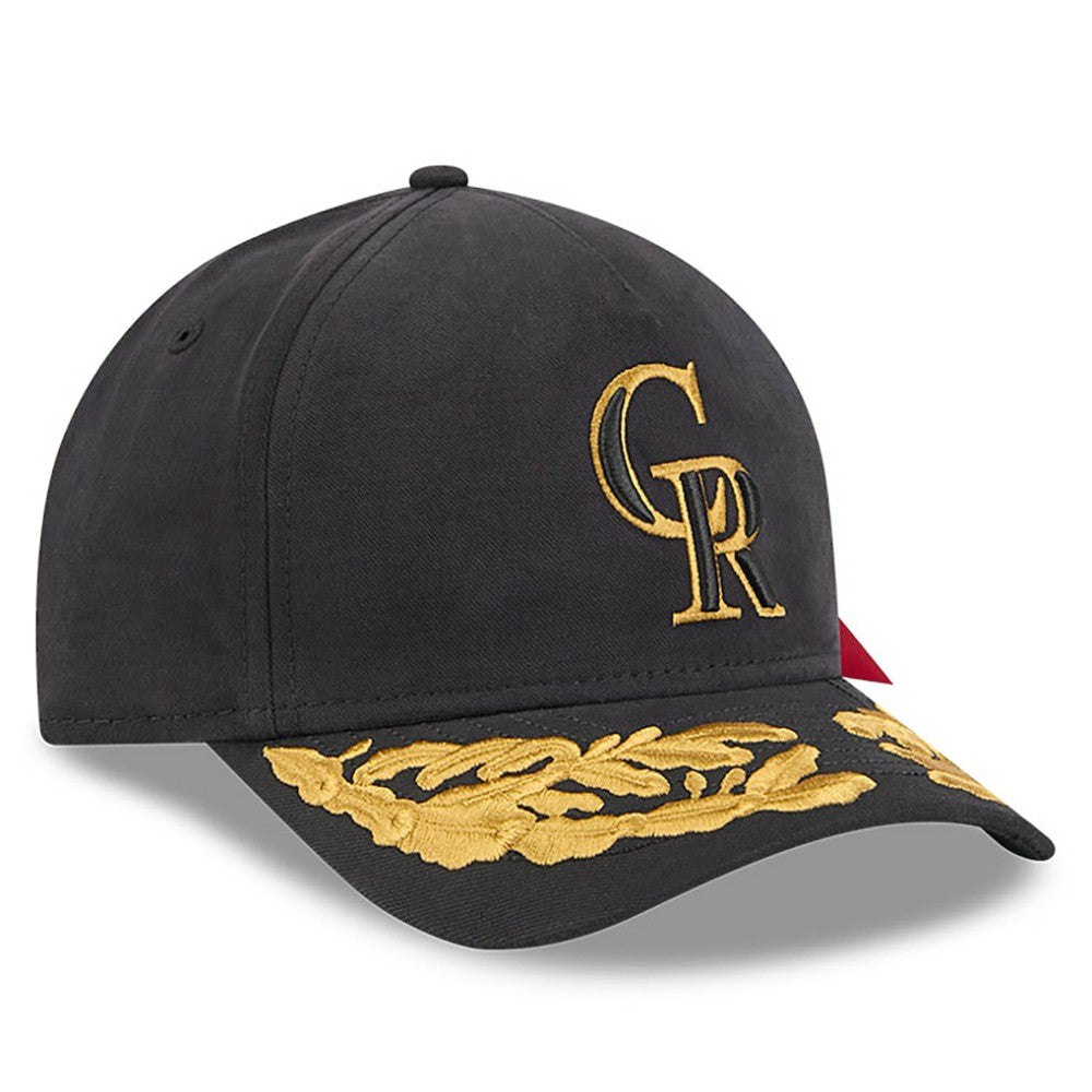 Colorado Rockies x Alpha Industries A-Frame 9FORTY Adjustable Hat Black