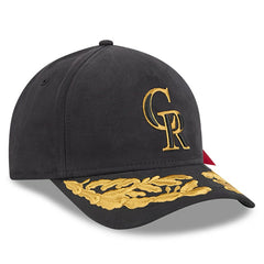 Colorado Rockies x Alpha Industries A-Frame 9FORTY Adjustable Hat Black