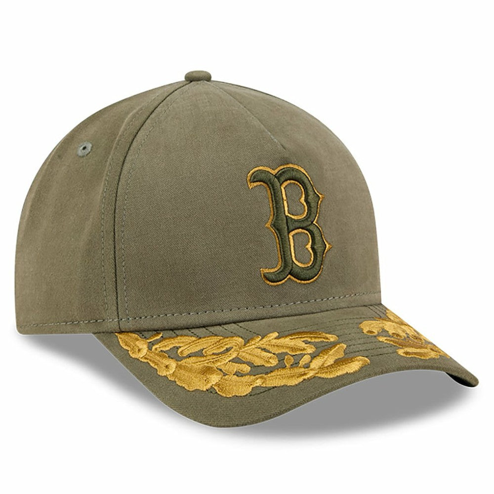 Boston Red Sox x Alpha Industries A-Frame 9FORTY Adjustable Hat Olive