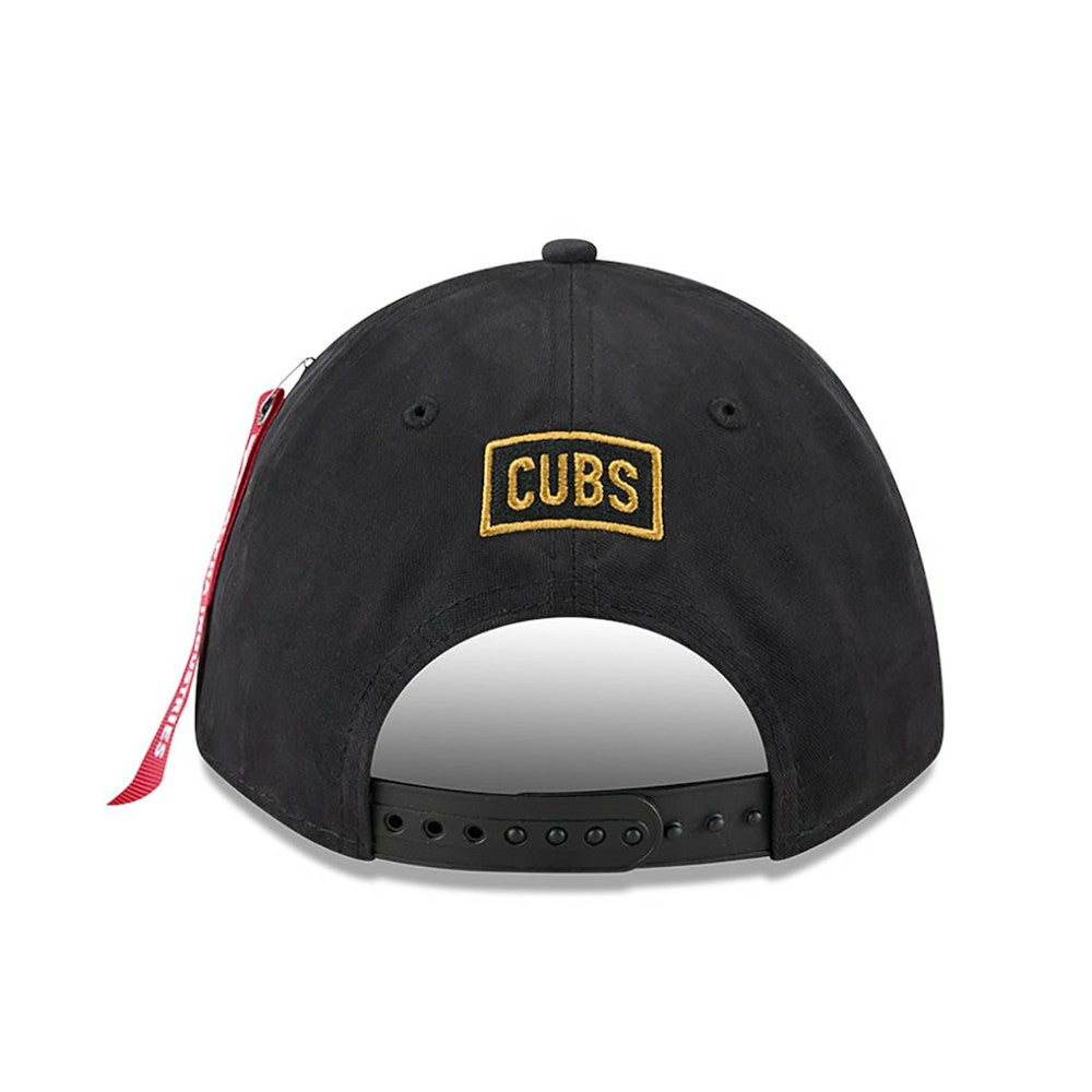 Chicago Cubs x Alpha Industries A-Frame 9FORTY Adjustable Hat Black