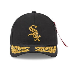 Chicago White Sox x Alpha Industries A-Frame 9FORTY Adjustable Hat Black