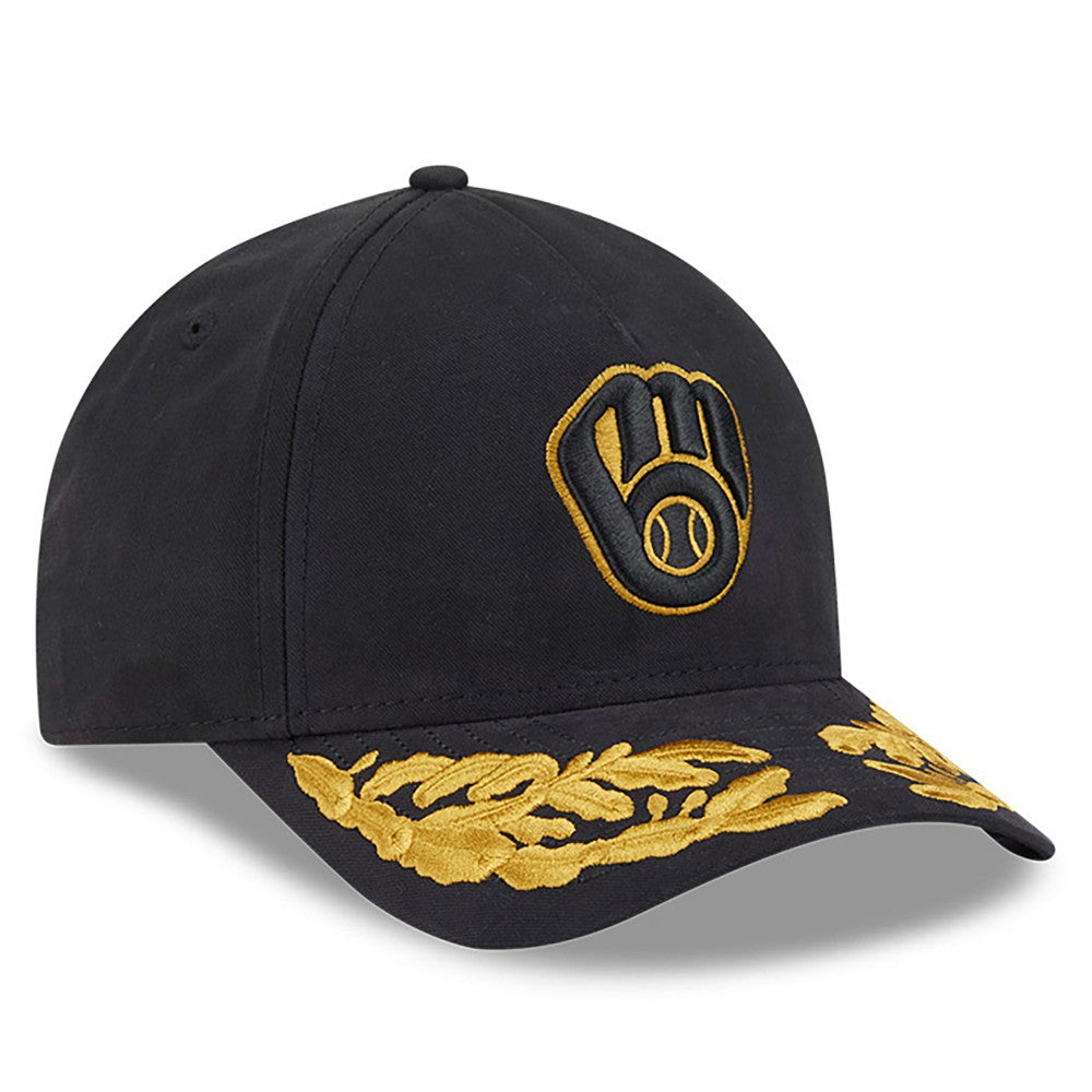 Milwaukee Brewers x Alpha Industries A-Frame 9FORTY Adjustable Hat Black