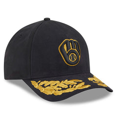Milwaukee Brewers x Alpha Industries A-Frame 9FORTY Adjustable Hat Black
