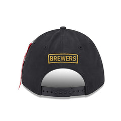 Milwaukee Brewers x Alpha Industries A-Frame 9FORTY Adjustable Hat Black