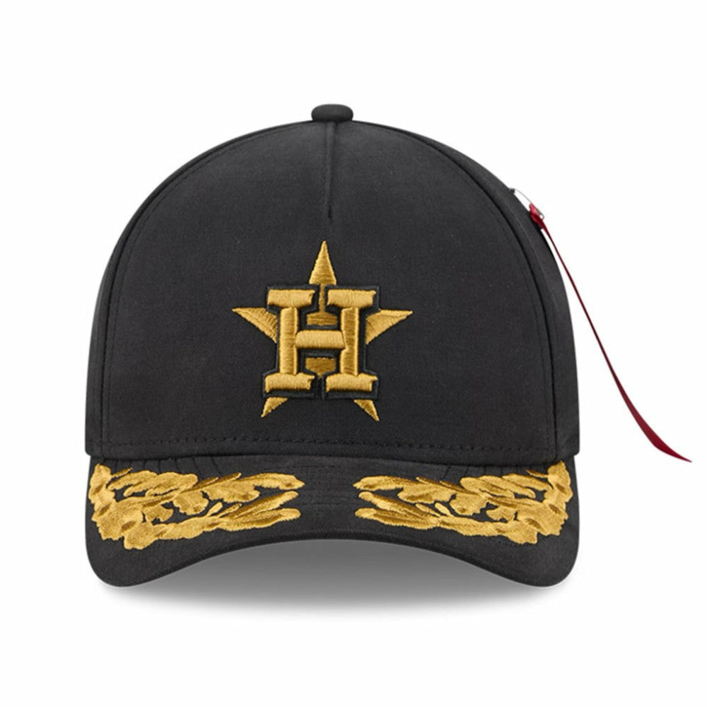 Houston Astros x Alpha Industries A-Frame 9FORTY Adjustable Hat Black