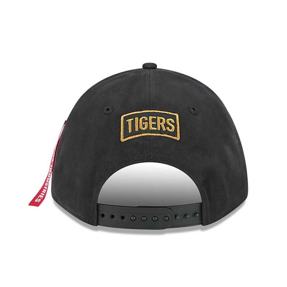 Detroit Tigers x Alpha Industries A-Frame 9FORTY Adjustable Hat Black