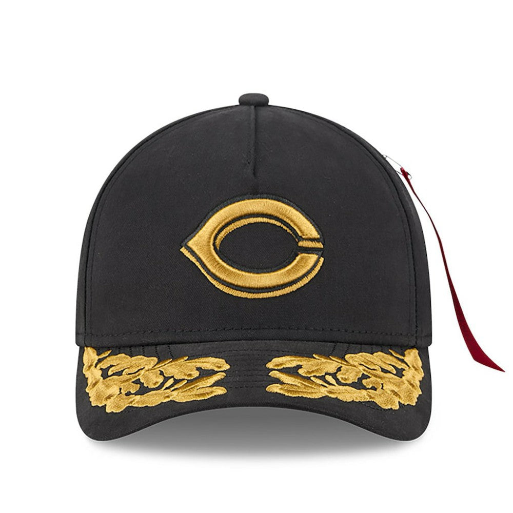 Cincinnati Reds x Alpha Industries A-Frame 9FORTY Adjustable Hat Black